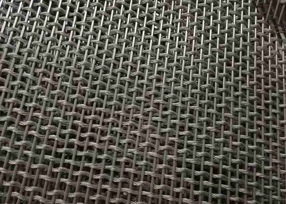 Quetschverbundenes Fassaden-Umhüllungs-dekoratives gesponnenes Metall Mesh Black