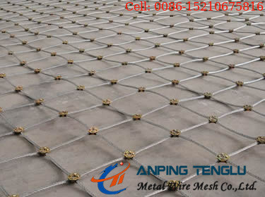 Edelstahl-Seil Mesh With Square Openings Decoration und Sicherheits-Verwendung