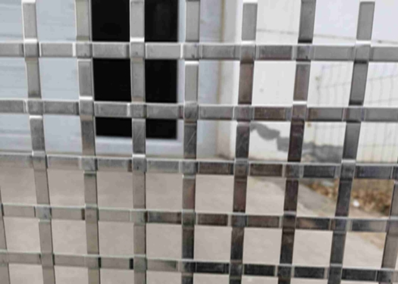 2mm Loch 7mm x 1mm Flachdraht-gesponnene Masche SS304 zur Innenaußensicherheit
