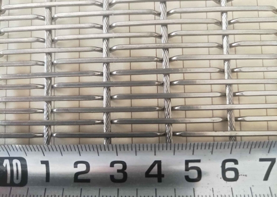 Dauerhafte dekorative Edelstahlnetze helle Silber Standard Hochleistungsprodukte
