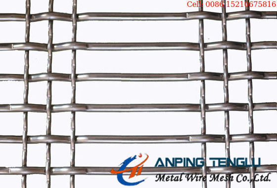 4mm SS306 Edelstahl quetschverbundener Draht Mesh Bright Silver