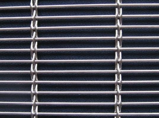 Dreifache Verzerrungs-Webart-dekorative Metallmasche 1.6mmx2.9mm