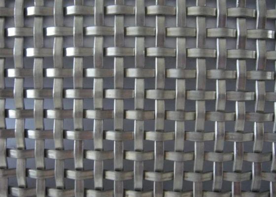 Flaches Quadrat gesponnenes dekoratives Metall Mesh Stainless Steel oder Aluminium