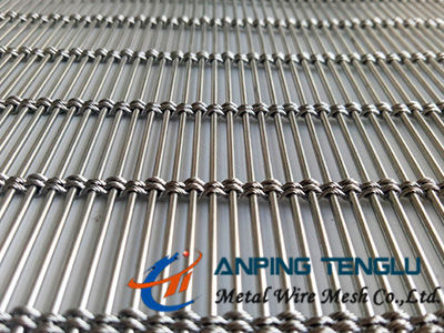Kabel und Rod Metal Mesh Screen, hauptsächlich Edelstahl, Aluminium, Kupfer