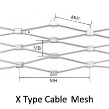 X-artiges Kabel/Seil Mesh With Stainless Steel für Architektur-Anwendungen