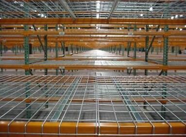Edelstahl schweißte Draht Mesh Shelves Used für Lager, Supermarkt